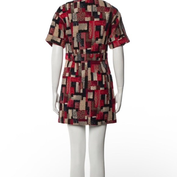 Sezane Paulette Robe Dress in Jacquard Multicolor - Picture 4 of 5